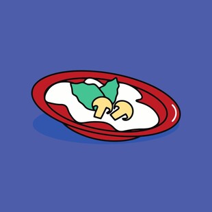 盘中美食清新摆盘