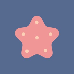 粉色海星图案