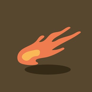 燃烧的火焰图标