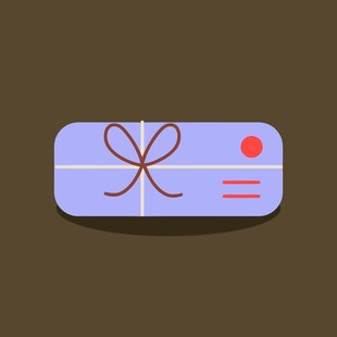 紫色礼品盒图标