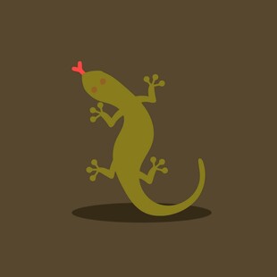 可爱壁虎卡通形象