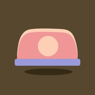 粉色简约电话图标