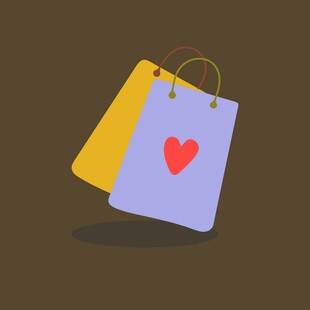 爱心购物袋