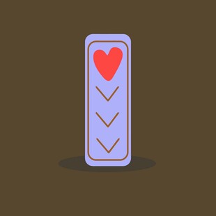 心形按钮图标设计