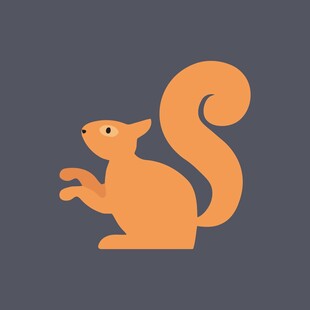 可爱松鼠图标