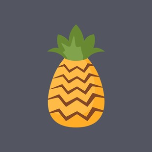 卡通菠萝图标