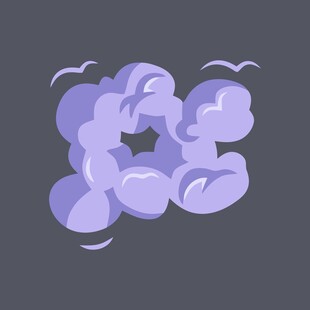 简约蓝色手提包设计图