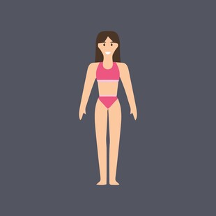 简约蓝色手提包设计图