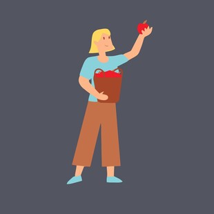 简约蓝色手提包设计图