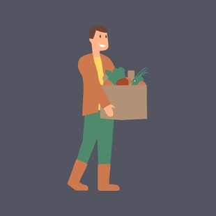 简约蓝色手提包设计图