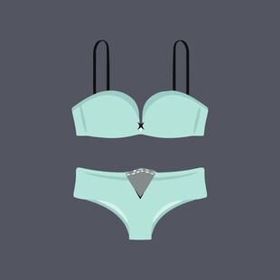 简约蓝色手提包设计图