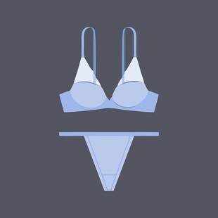 简约蓝色手提包设计图