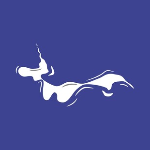 简约蓝色手提包设计图