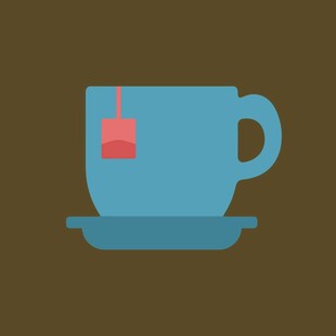 简约蓝色手提包设计图