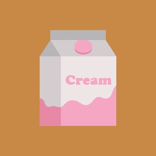 粉色奶油包装盒