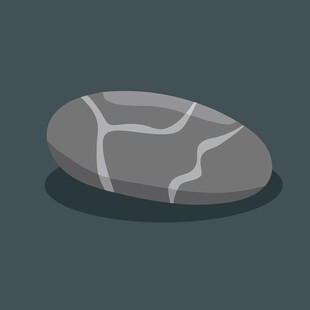 灰色纹理扁平风石头