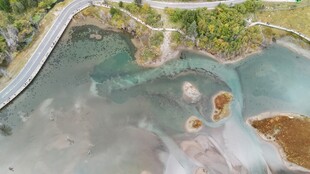 俯瞰美丽海滨浅滩景观