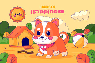 渐变几何形状宣传素材