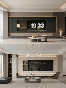 电视背景墙 客厅效果图 电视墙