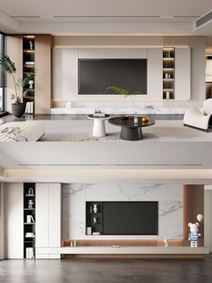 电视背景墙 客厅效果图 电视墙