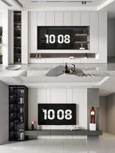 电视背景墙 客厅效果图 电视墙