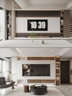 电视背景墙 客厅效果图 电视墙