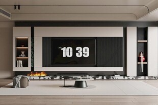 电视背景墙 客厅效果图 电视墙