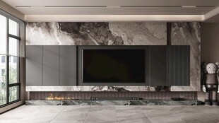 电视背景墙 客厅效果图 电视墙
