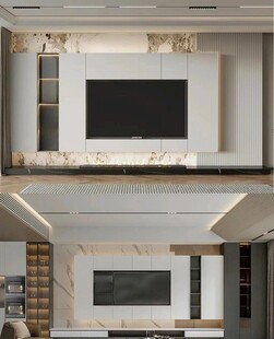 电视背景墙 客厅效果图 电视墙