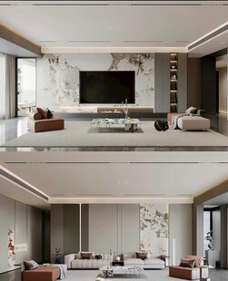 电视背景墙 客厅效果图 电视墙