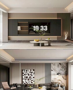 电视背景墙 客厅效果图 电视墙