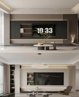 电视背景墙 客厅效果图 电视墙