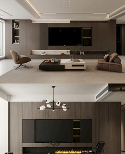 电视背景墙 客厅效果图 电视墙