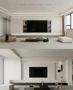 电视背景墙 客厅效果图 电视墙