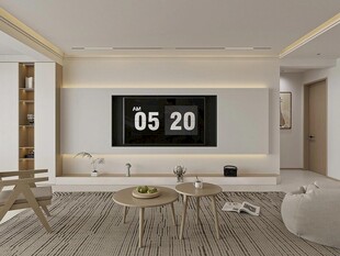 电视背景墙 客厅效果图 电视墙