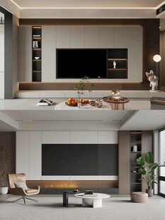 电视背景墙 客厅效果图 电视墙