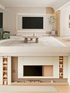 电视背景墙 客厅效果图 电视墙