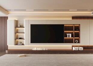 电视背景墙 客厅效果图 电视墙