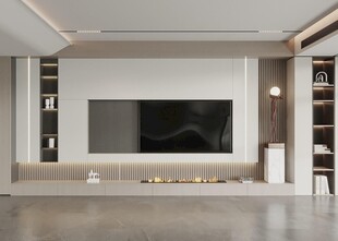 电视背景墙 客厅效果图 电视墙