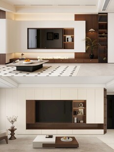 电视背景墙 客厅效果图 电视墙