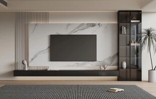 电视背景墙 客厅效果图 电视墙