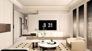 电视背景墙 客厅效果图 电视墙