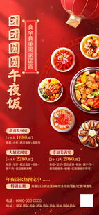 团圆年夜饭预定海报
