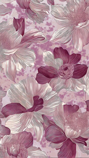 淡紫色花卉图案纹理