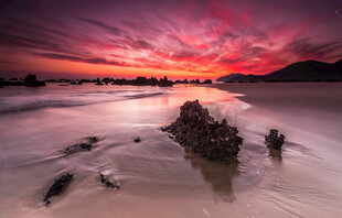 海边夕阳晚霞