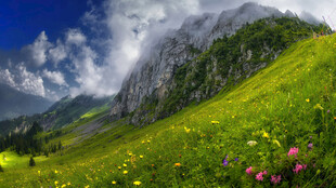 山间美景