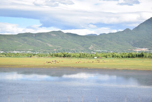 山水湖泊景色