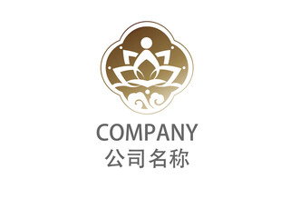 按摩养生足疗SPA瑜伽标志设计