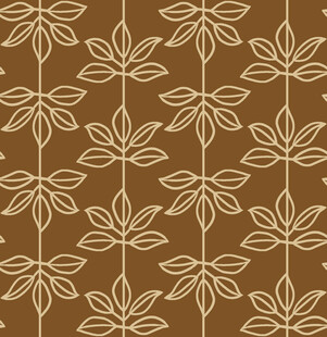 棕色底花卉几何图案纹理