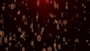 数字雨背景特效画面